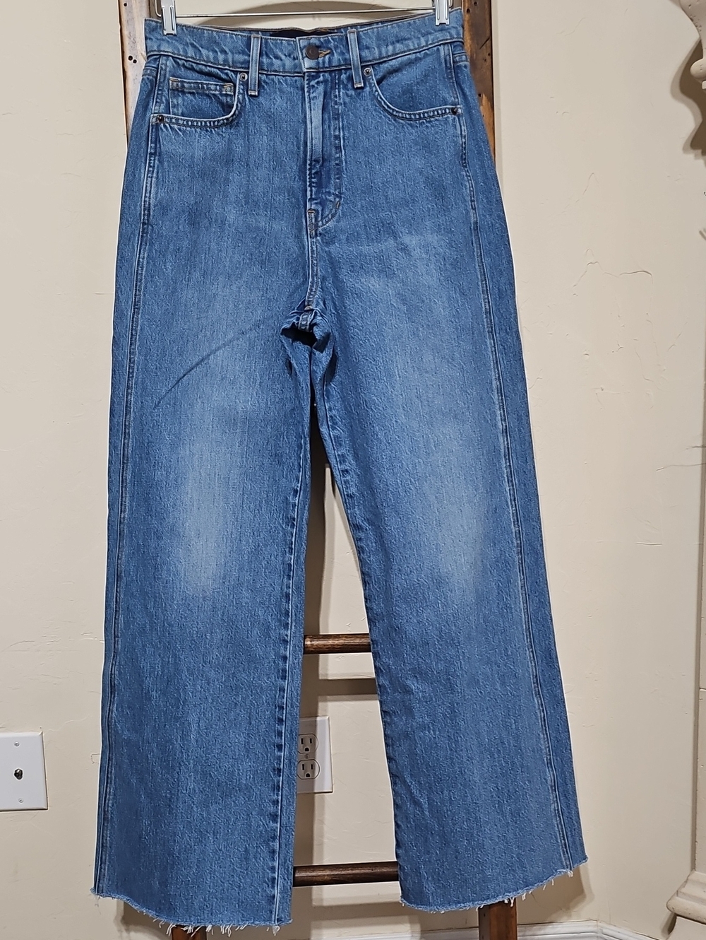 Veronica Beard Taylor Relaxed Wide Leg Jeans